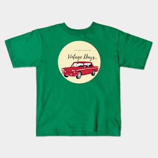 Vintage Days Illustration Kids T-Shirt